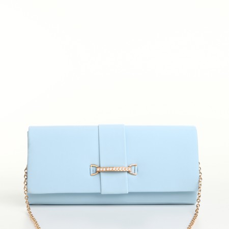 Women's bag on magnet, blue color