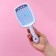 The comb is massage, wide, ventilated, 8.5 × 20.5 cm, PVC box, color mix/white