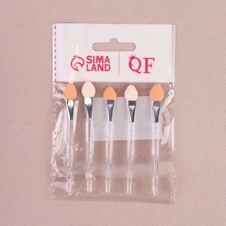 A set of applicators for shadows, 5 pcs, 7.5 cm, transparent color-4