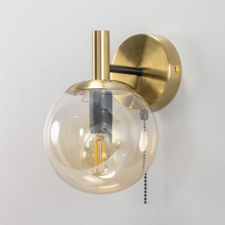 Sconces Citilux "Charlize" CL143413, 13x20.5 cm, 1x40W, E14, brown color-11