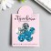 Buttons plastic for creativity 1 Process "Flower of rhinestones. Blue" set 20 pcs d = 1.2 cm
