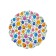Easter round napkins paper Art Bouquet Rondo "Watercolor Eggs", 1 layer, d = 32 cm, 12 pcs