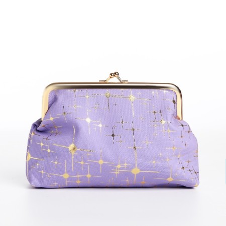 Cosmetic bag, lilac color-1