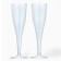 The glass is transparent for champagne "cone", 150-180 ml