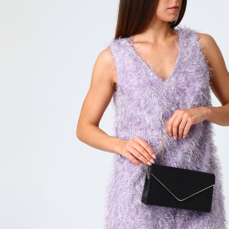 Female bag on a magnet, black color-1