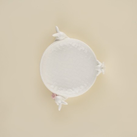 Porcelain SL HOME “Forest Rabbit” dish, 19.5 × 15.3 × 7.5 cm, white color-2
