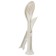 Set of cutting devices Maclay: spoon, fork, knife, plastic, beige color