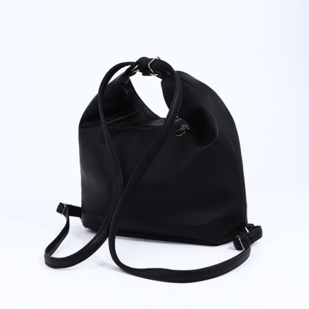 Bag Women's bag with zipper, black color-5