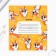 Notebook in a cage 24 sheet A5, on the paper clip “September 1: Corgi”, covered cardboard, 5 types of mix