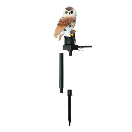 Garden lamp on the sunny battery "Owl", 45 cm, 1 LED, glow warm white-4