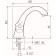 Mixer for the Sink "RMS" SL116-161, two-toll, zinc, chrome