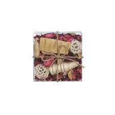 A set of dried flowers made of natural materials with the aroma of the Rosa 