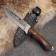 Caucasian knife, tourist "Golden Eagle" with scabbard, steel - 40x13, handle - nut, 14.5 cm