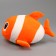 Soft toy "Fish", 19 cm, orange color