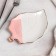 Bastee dish, 21.5 × 15 × 1.5 cm, white-pink color