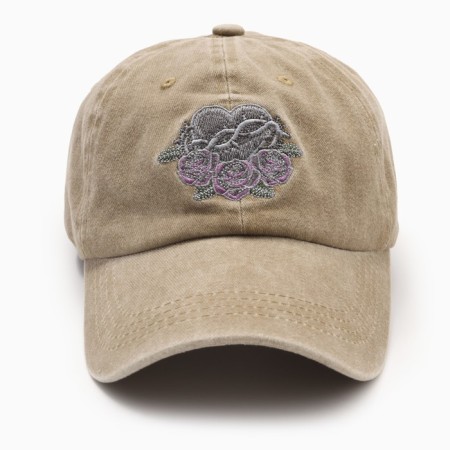 Women's cap "Heart" Minaku, col. Beige, river 58-3