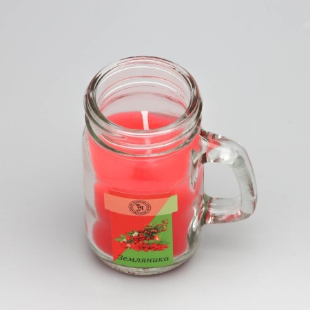 Aromatic candle in the bank "Strawberries", 7.2 x 8.5 cm, 190 g-3