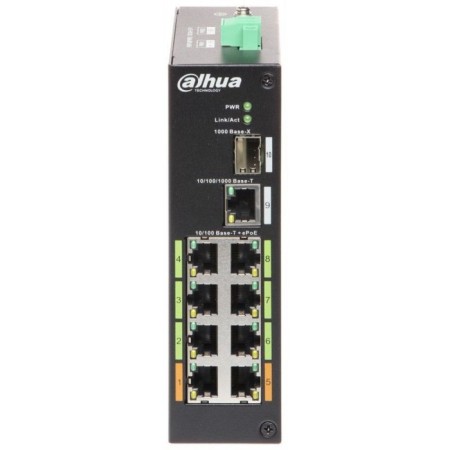 Dahua DH-LR2110 -8T-120 1x100MB 8G 1SFP 6POE+ 120W Unguided