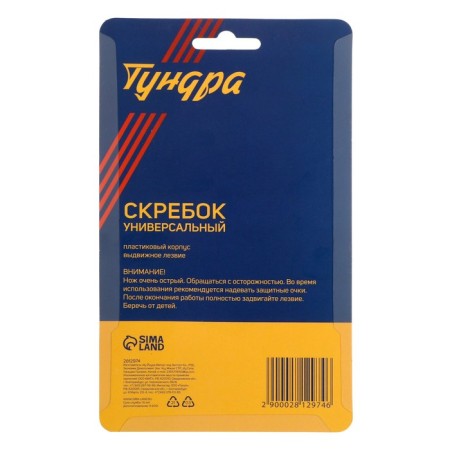 Tundra scraper, plastic case, sliding blade, 100 mm, 2 spare blades-5