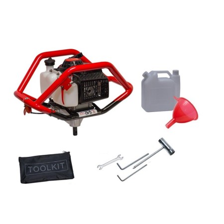 Motobur ADA Ground Drill-8 A00374, gasoline, 2T, 3.26 hp, 2.4 kW, d = 20 mm, without a screw-3
