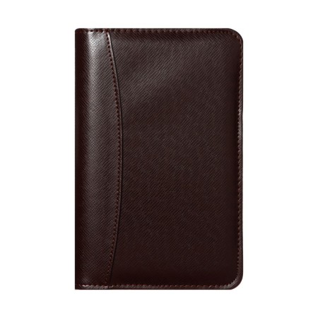 Organizer on the rings A6, 96 sheets in a ruler, on a zipper from 3 sides, leatherette, mix-1