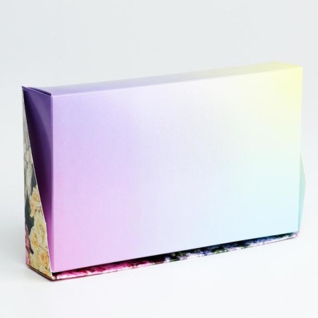Folding box with the window "Flowers", 20 x 12 x 4 cm-1