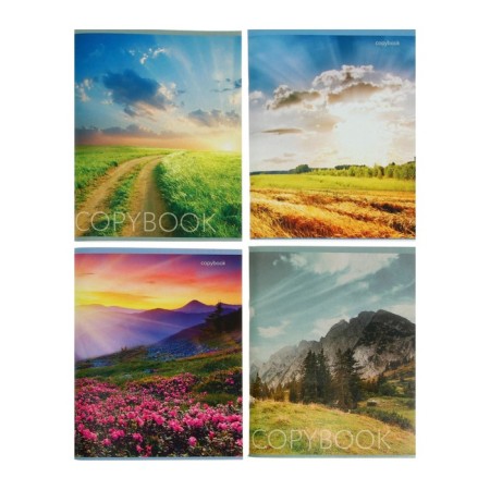 A notebook of 96 sheets in Calligrata's Call "Beautiful time", cover coated cardboard, offset block, mix
