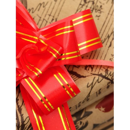 Baltic bow No. 3 "Golden stripes", the color is red, d = 7-8 cm-1