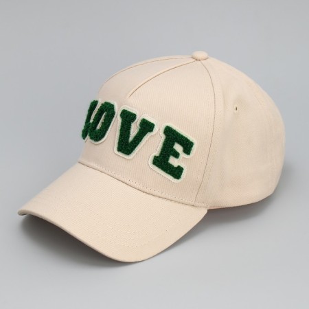 Women's cap Love, beige color, rr 56-1