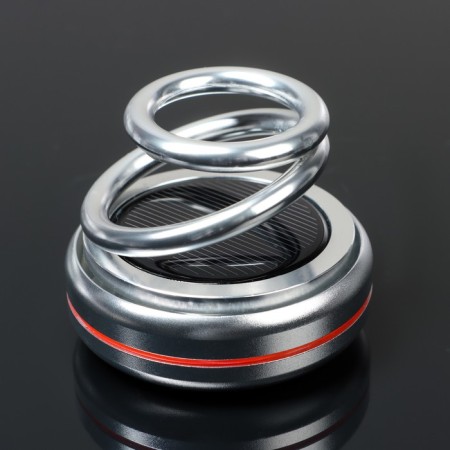 The accessory on the panel, gravitational rings, rotates from the sun, ship, silver-1