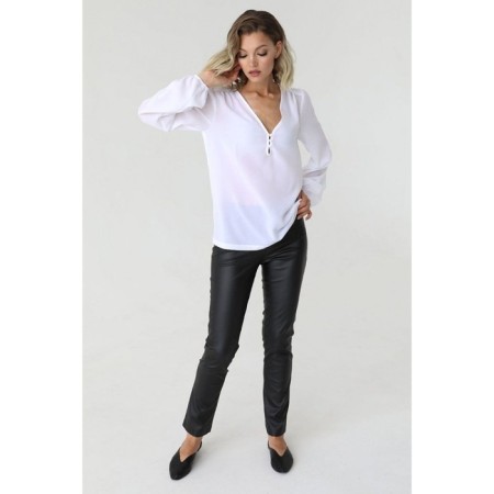 Women's blouse with a deep neckline, size 50-3