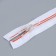 Lightning "Spiral", No. 5, connective, automatic lock, 50 cm, white/red color