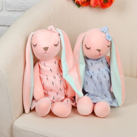 Soft toy "Bunny in a dress", 36 cm, Mix colors-2
