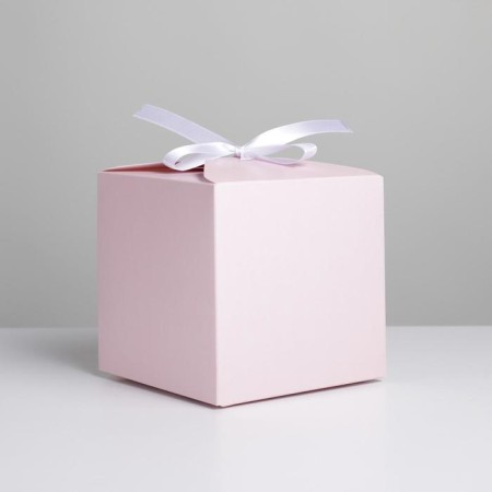 Gift folding box, packaging, "pink", 12 x 12 x 12 cm-2