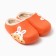 Baby slippers, size 34-35, orange color