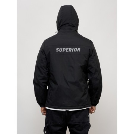 Sports male jacket, size 48, black color-14