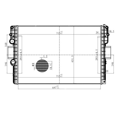 Daily cooling radiator (06-) 504152996, Luzar LRC 1641-1
