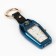 Electronic lighter with clock, compass and lantern, USB, spiral, 7.5 x 2.5 x 2 cm, blue