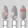 Nail stickers 8*6cm New Year's patterns Z-A1185 red/white volumetric substrate QF