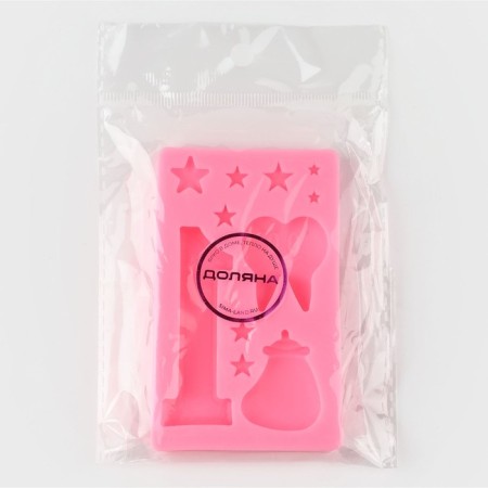 Mold "Milk tooth", silicone, 10.3 × 6.5 × 1.1 cm, color mix-5