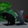 Holder-stand for the books "Cat" set 2pcs, 15x10x10cm, black