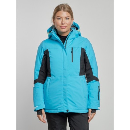 Ski jacket women's winter, size 50, blue color