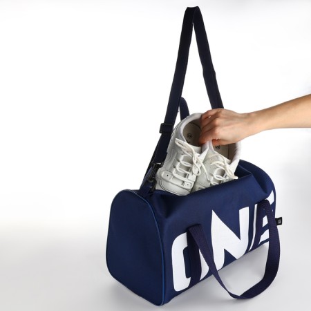 Female sports bag, textura, small size, blue color-7