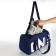 Female sports bag, textura, small size, blue color