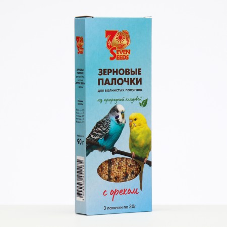 Seven Seeds sticks for parrots, nuts, 3 pcs, 90 g