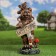 Garden figure "Bear with a tablet - WelCome" 46cm