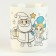 New Year's set for creativity. Mug for coloring "New Year's miracle" (partial filling)