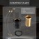 Kitchen mixer Zein Z3353, single -leaf, cartridge ceramics 35 mm, black/chrome