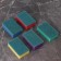 Household sponge with a cleaning layer of the share "Economy", 7.5 × 4.5 × 2.5 cm, 5 pcs