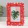 Photo frame plastic 10x15 cm "Butterflies" raspberry 20.5x15.5 cm